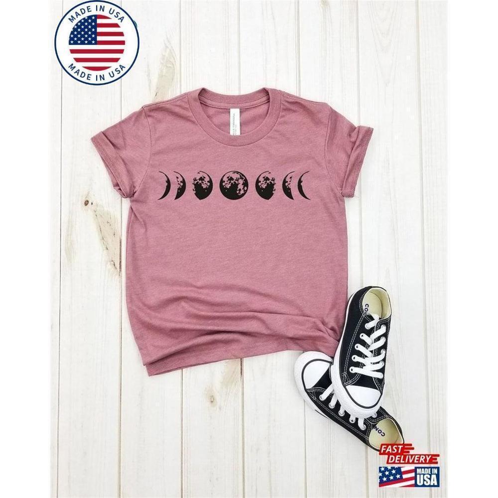 Moon Phases Space Astronomy Graphic Unisex Classic T-Shirt